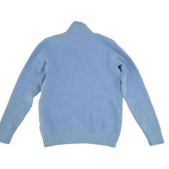 Southern Tide Men's M The Skipjack Light Half-Zip Mock Neck Polo Sweater 29PT - Picture 2 of 9